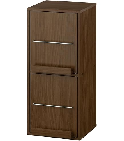 Amazon｜プッシュ式扉マルチキャビネット3列2段 カウンター下 収納